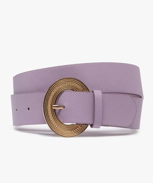 Ceinture large à boucle fantaisie ciselée femme vue1 - GEMO (ACCESS) - GEMO