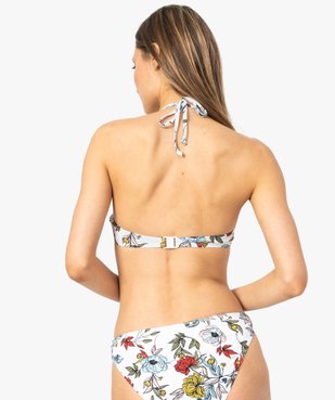 Haut de maillot de bain femme fleuri balconnet à armatures vue2 - GEMO (PLAGE) - GEMO