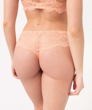 Shorty femme en dentelle avec ceinture fantaisie vue2 - GEMO(HOMWR FEM) - GEMO