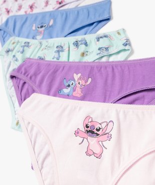 Culottes en coton à motif Stitch fille (lot de 5) - Disney vue2 - LILO & STITCH - GEMO