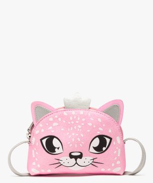 Sac bandoulière tête de chat à paillettes fille vue1 - GEMO (ENFANT) - GEMO