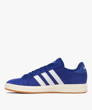 Baskets homme en cuir suédé style rétro et à bandes latérales - Adidas vue3 - ADIDAS - GEMO