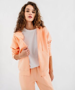 Sweat zippé à capuche femme vue2 - GEMO(FEMME PAP) - GEMO