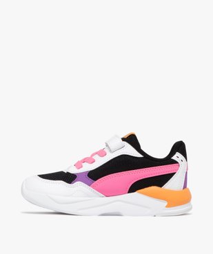 Baskets fille rétro à scratch et en mesh détails colorés - Puma vue3 - PUMA - GEMO