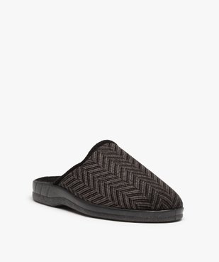 Chaussons mules à motifs chevrons homme vue3 - G'FLEX - GEMO