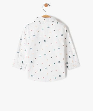 Chemise bébé garçon à motifs de Noël avec noeud papillon amovible vue3 - GEMO(BEBE DEBT) - GEMO