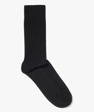 Chaussettes homme côtelées à tige haute non comprimante (lot de 2) vue1 - GEMO(HOMWR HOM) - GEMO