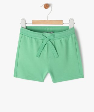 Short en maille avec ceinture bord-côte bébé garçon vue1 - GEMO(BEBE DEBT) - GEMO