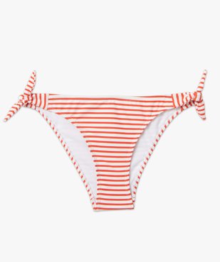 Bas de maillot de bain femme à rayures vue4 - GEMO 4G FEMME - GEMO