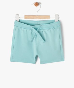 Short en maille avec ceinture bord-côte bébé garçon vue1 - GEMO(BEBE DEBT) - GEMO