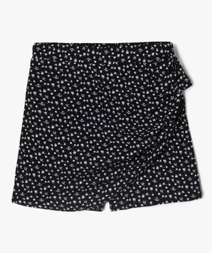 Jupe short à motifs fleuris fille vue2 - GEMO 4G FILLE - GEMO