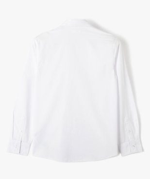 Chemise unie à manches longues garçon vue4 - GEMO 4G GARCON - GEMO