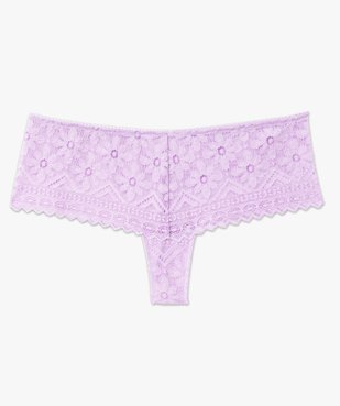 Shorty en dentelle fleurie transparente femme vue4 - GEMO(HOMWR FEM) - GEMO