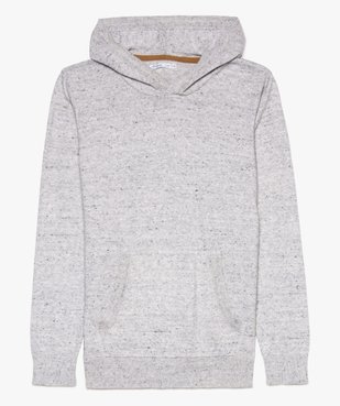 Pull garçon à capuche avec poche kangourou vue1 - GEMO (JUNIOR) - GEMO