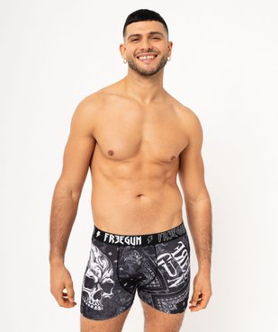 Boxer microfibre douce imprimée homme - Freegun vue1 - FREEGUN - GEMO