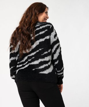 Pull en maille peluche et fil pailleté femme grande taille vue4 - GEMO (G TAILLE) - GEMO