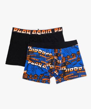 Boxers en coton stretch motif mangas homme (lot de 2) vue5 - GEMO 4G HOMME - GEMO