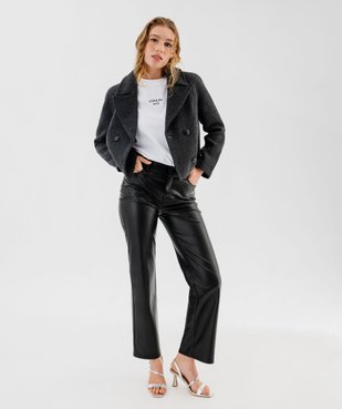 Manteau caban court femme vue6 - GEMO(FEMME PAP) - GEMO