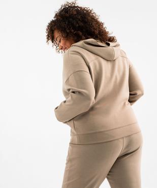 Sweat à capuche zippé femme grande taille vue3 - GEMO(FEMME PAP) - GEMO