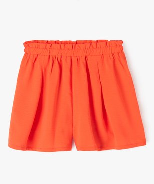 Short ample avec taille élastique fille vue1 - GEMO (ENFANT) - GEMO