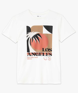 Tee-shirt à manches courtes motif Los Angeles homme vue4 - GEMO (HOMME) - GEMO