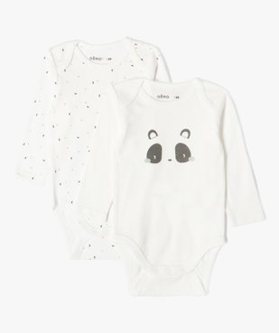 Body manches longues et col US bébé (lot de 2) vue1 - GEMO 4G BEBE - GEMO