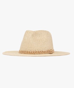 Chapeau de paille trilby à larges bords et sequins brillants femme vue1 - GEMO (ACCESS) - GEMO