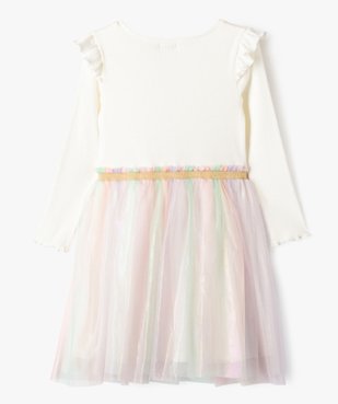 Robe manches longues en maille et jupe tutu fille vue4 - GEMO (ENFANT) - GEMO