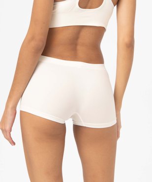 Boxer en maille extensible femme vue2 - GEMO 4G FEMME - GEMO