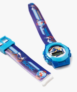 Montre digitale enfant avec bracelet souple - Sonic The Hedgehog vue4 - SONIC - GEMO