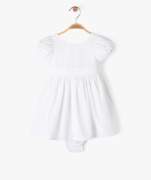 Ensemble 2 pièces robe de cérémonie et bloomer bébé fille vue2 - GEMO(BEBE DEBT) - GEMO