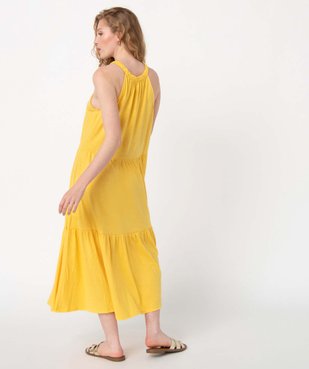 Robe femme longue sans manches avec col tressé vue3 - GEMO(FEMME PAP) - GEMO