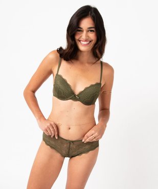 Soutien-gorge corbeille en dentelle à armatures vue1 - GEMO(HOMWR FEM) - GEMO