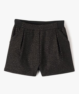 Short de cérémonie à motifs pailletés fille vue2 - GEMO (ENFANT) - GEMO