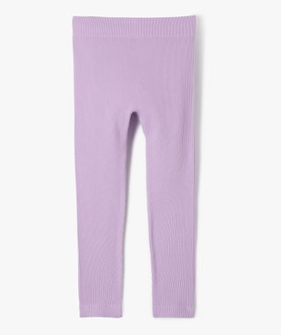 Legging long en maille côtelée extensible fille vue3 - GEMO (ENFANT) - GEMO