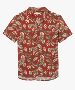 Chemise homme à manches courtes tropical en viscose fluide imprimée  vue5 - GEMO 4G HOMME - GEMO