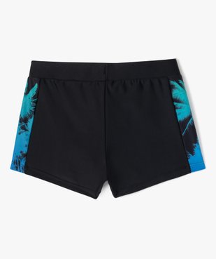 Maillot de bain boxer avec motifs palmiers sur les côtés garçon vue3 - GEMO 4G GARCON - GEMO