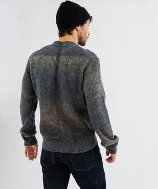 Pull en maille côtelée tie-and-dye homme vue3 - GEMO (HOMME) - GEMO