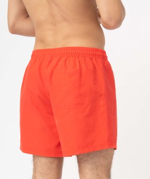 Short de bain homme uni vue3 - GEMO 4G HOMME - GEMO