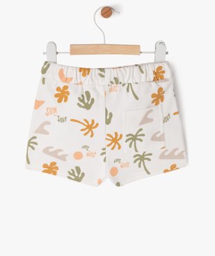 Short en maille à motifs estivaux bébé garçon vue4 - GEMO 4G BEBE - GEMO