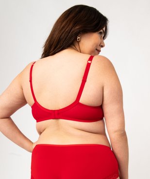 Soutien-gorge grande taille à armatures et coques fines  vue5 - GEMO(HOMWR FEM) - GEMO