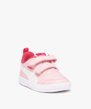 Baskets fille unies à fermeture scratch – Puma Courtflex vue2 - PUMA - GEMO