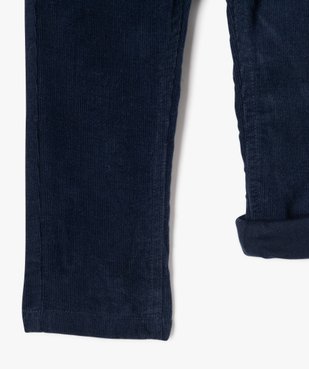 Pantalon en velours doublé jersey bébé garçon vue3 - GEMO(BEBE DEBT) - GEMO