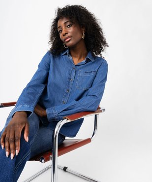 Chemise en jean légère femme - LuluCastagnette vue1 - LULUCASTAGNETTE - GEMO