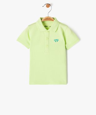 Polo manches courtes en maille piquée bébé garçon vue1 - GEMO 4G BEBE - GEMO