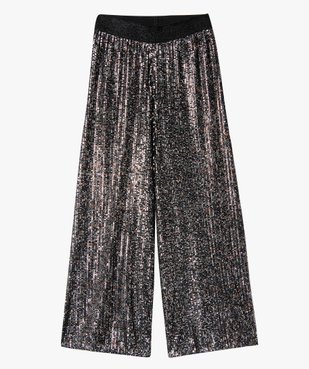 Pantalon femme coupe ample avec sequins brodés vue4 - GEMO(FEMME PAP) - GEMO