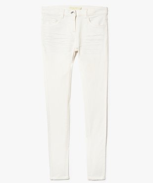 Pantalon slim uni effet plissé vue2 - GEMO (JUNIOR) - GEMO