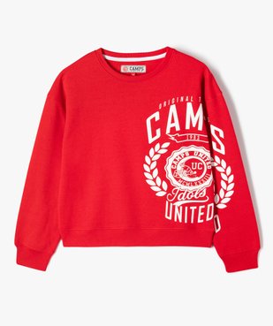 Sweat en molleton imprimé fille - Camps United vue1 - CAMPS - GEMO