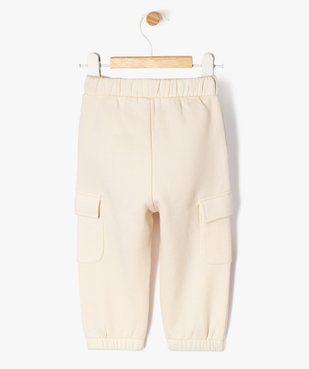 Pantalon de jogging avec poches à rabat bébé fille vue3 - GEMO 4G BEBE - GEMO