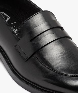 Mocassins femme unis dessus en cuir classique - Taneo vue6 - TANEO - GEMO